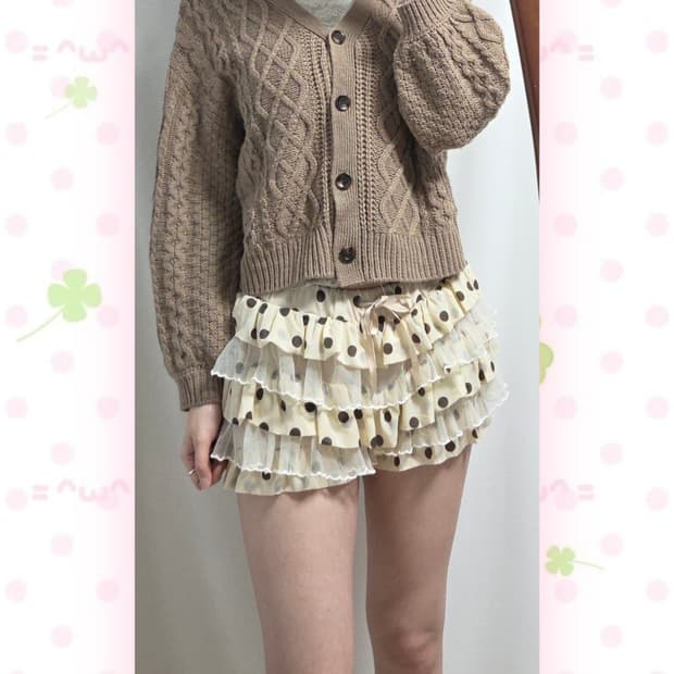 잉그니 코코아 케이블 가디건