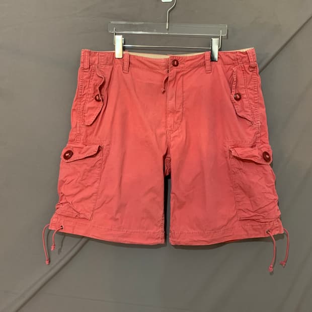 36인치 폴로랄프로렌 가먼트 다잉 워싱 핑크 카고 쇼츠 반바지