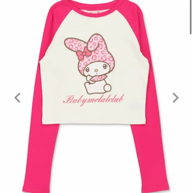 베이비메탈클럽 베메클 스핀즈 마이멜로디 콜라보 나그랑 티셔츠