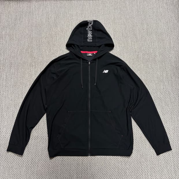 (XL)뉴발란스 매쉬 저지 후드집업 