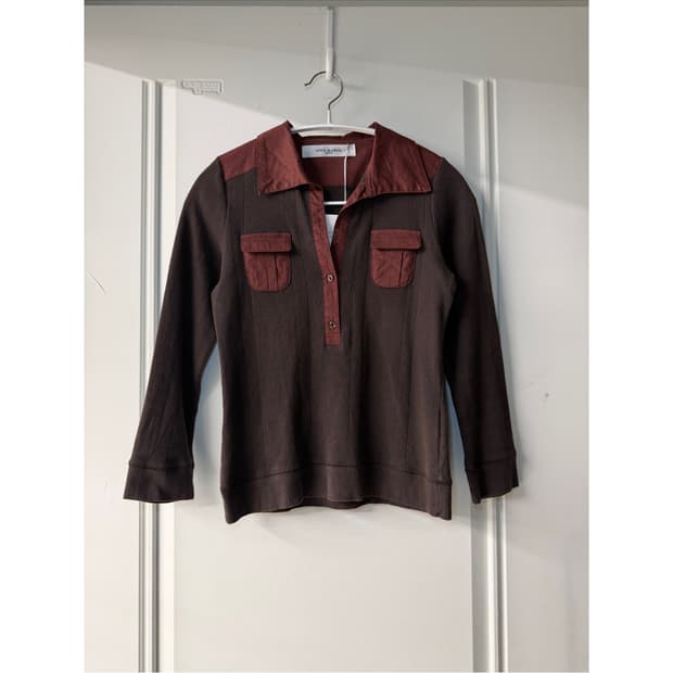 일본빈티지 브이넥 롱슬리브