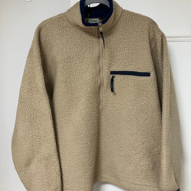 80s 빈티지 LL Bean 엘엘빈 딥파일 플리스 하프집업 (칸예 착용)