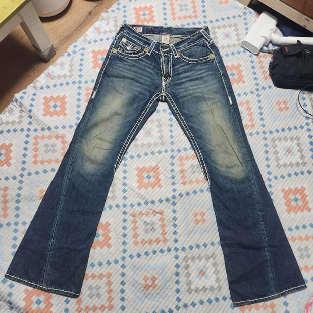 트루릴리젼U.S.A 빌리 슈퍼 T 데님 청바지 34