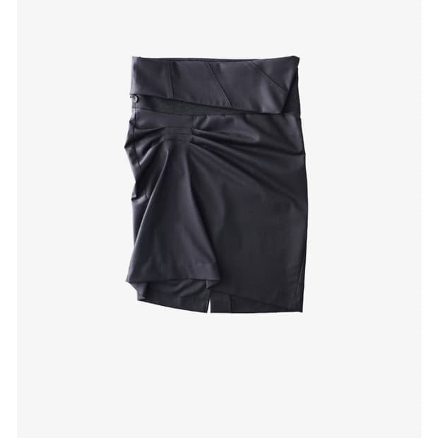 구해요) 울리카상투스 BRACE PINTUCK SKIRT
