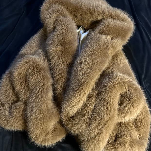 Big Fur Hoodie Jacket *rare