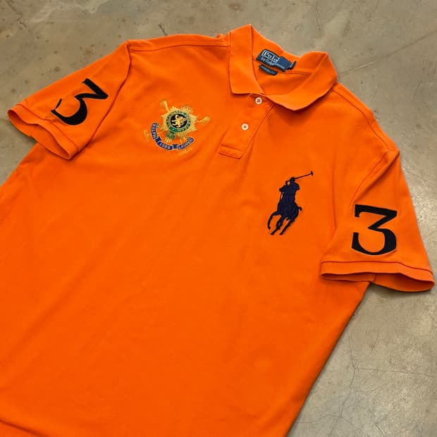 XL 폴로랄프로렌 빅포니 오렌지 카라반팔티