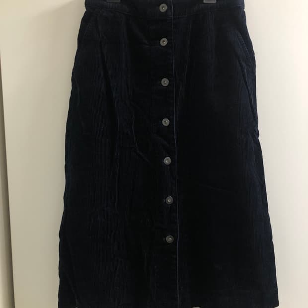 유니클로 코듀로이 스커트