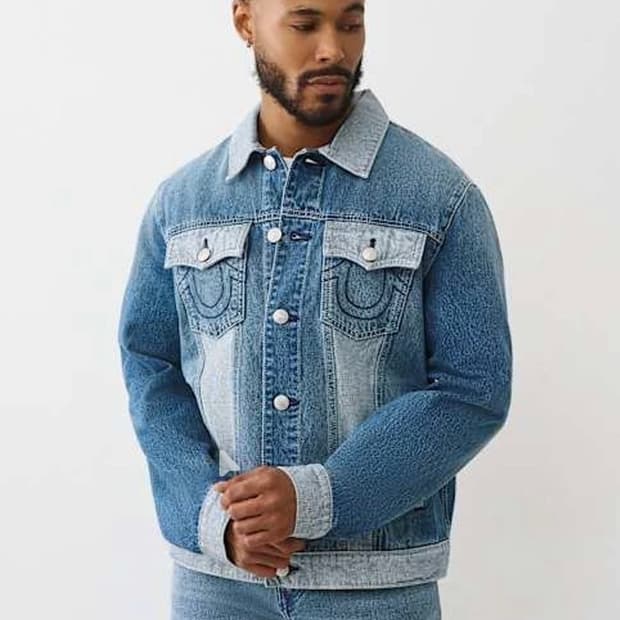 [새상품/미국] 트루릴리전 투톤 데님 자켓 M (리버스트러커700781)