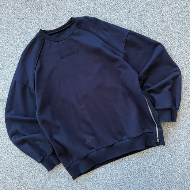 준지 19SS 스트랩 네이비 맨투맨