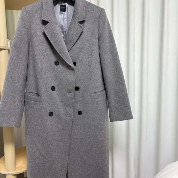 샵엠 roman 캐시미어 코트 그레이 S