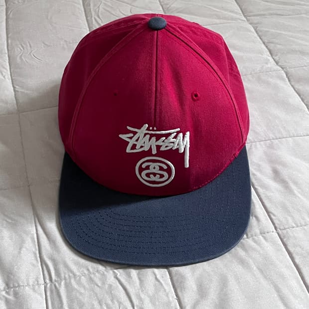 (착용감있음) 스투시 배색 모자