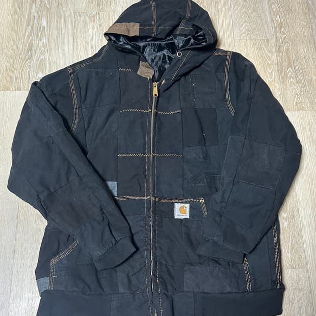 칼하트 패치워크 후드집업