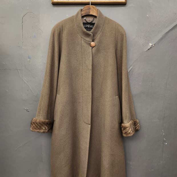 일본빈티지 캐시미어100%코트