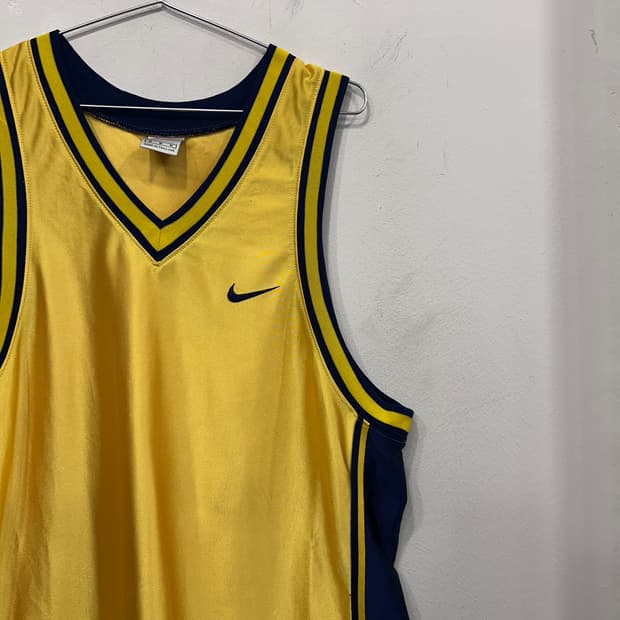 나이키 팀 글로시코튼 오버핏 베스킷볼 져지