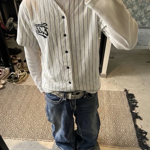 1998 wwf 스톤 콜드 스티브 오스틴 스트라이프 야구 져지