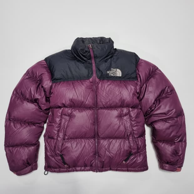 노스페이스  눕시 700 패딩 퍼플