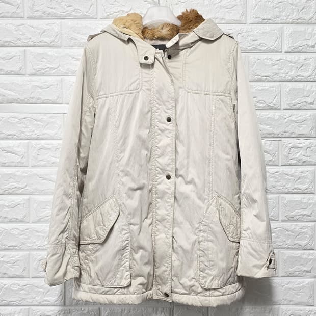 택포// 헤지스 후드 퍼 점퍼 M