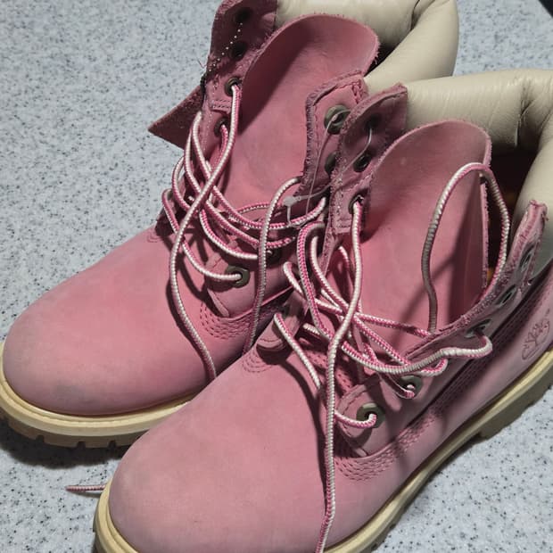 팀버랜드 6인치 부츠 핑크