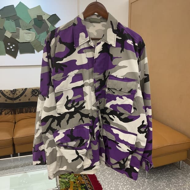 로스코 밀리터리 퍼플 카모 워크 자켓 105 C06276