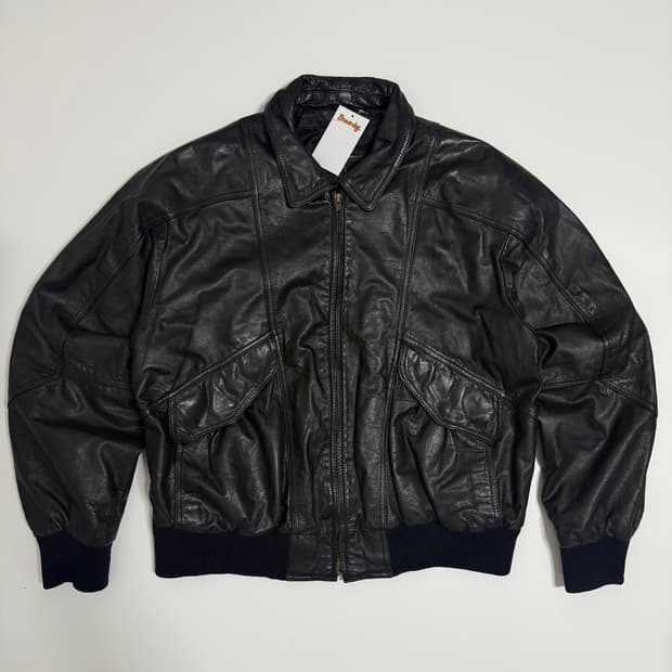 Byrnes&baker A2 레더 봄버자켓 