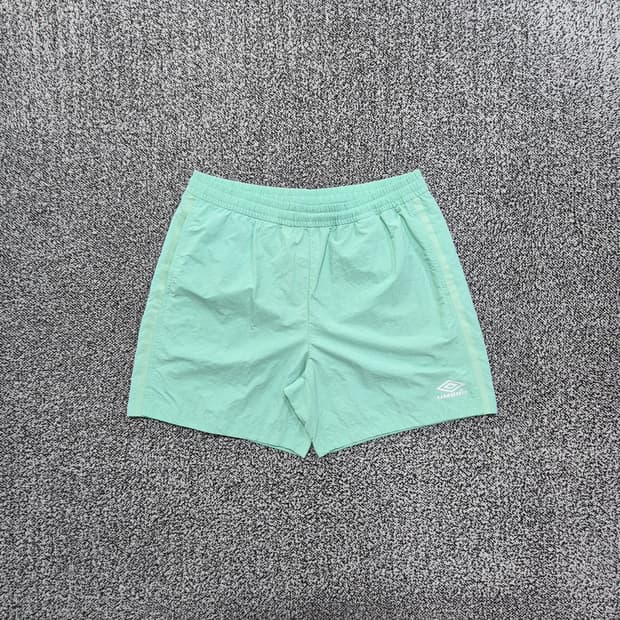 빈티지9. 엄브로 Umbro 로고 나일론 우븐 반바지 쇼츠 민트