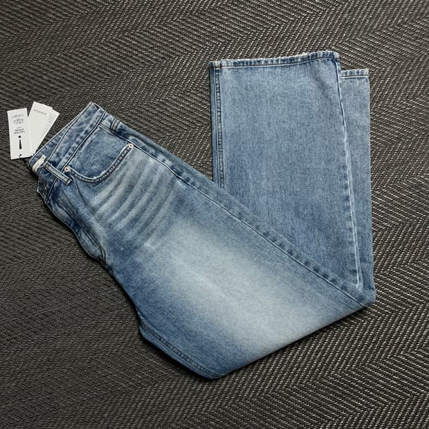 인스턴트펑크 워싱 데님 와이드 팬츠y 5290