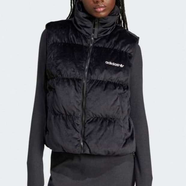 아디다스 리젠 벨벳 다운 베스트 패딩조끼 s