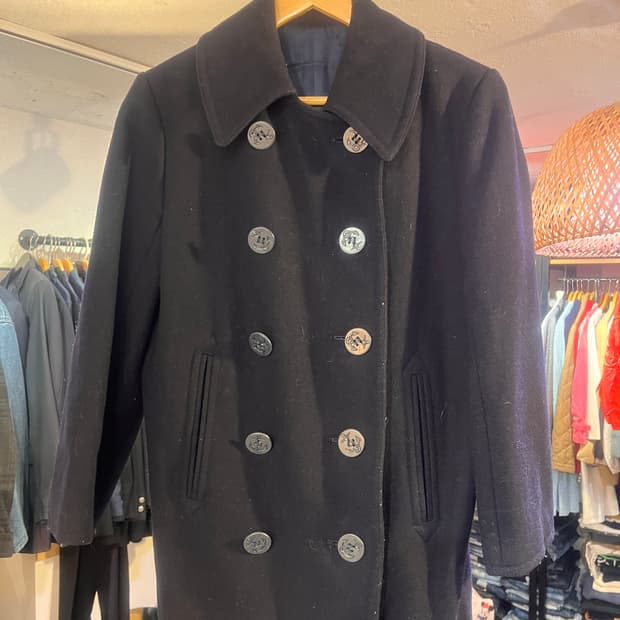 랄프로렌 울 나일론 혼방 피코트