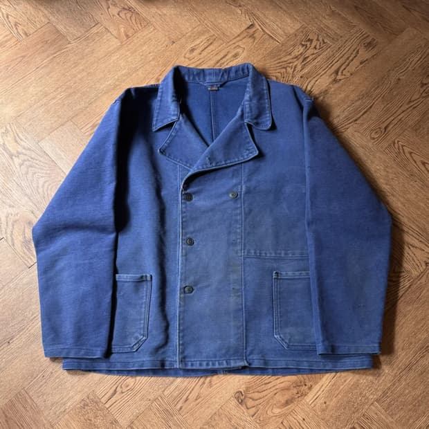 [2XL]90's 빈티지 몰스킨 더플 타입 프렌치 워크자켓