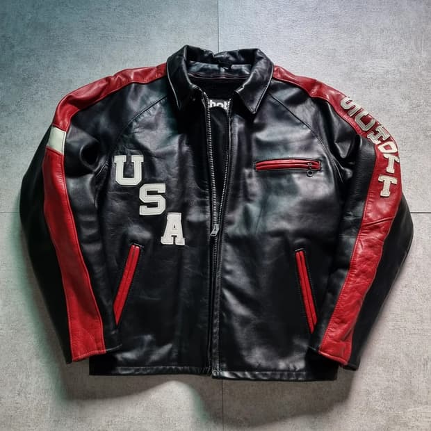 80s USA Schott Single Rider Jkt 42sz

