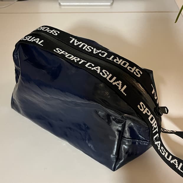 헤리티지플로스 파우치 가방 네이비