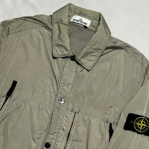 L 스톤아일랜드 크링클렙스 오버 셔츠