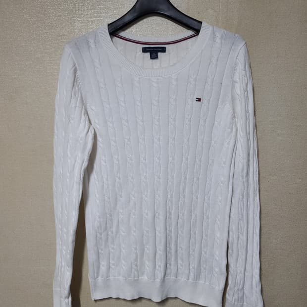 타미힐피거 케이블 코튼니트