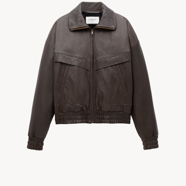 [라이즈 원빈님 착용] 생로랑 25AW 버블드 램레더 봄버 자켓