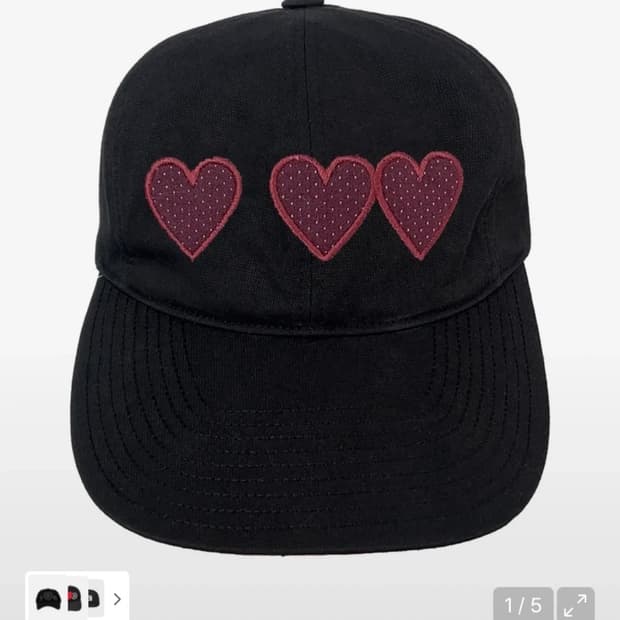 더콜디스트모먼트 TCM heart cap black 캡모자