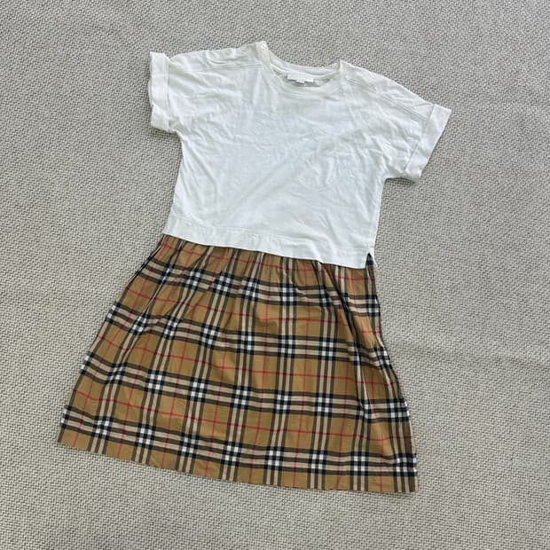 152 버버리 키즈 체크패턴 원피스0416D