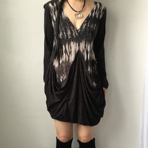 Balloon fit layered sleeve