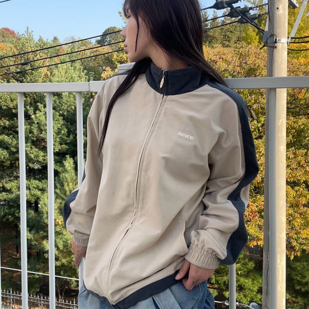 90s NIKE 올드스쿨 코듀로이 코튼 트랙탑