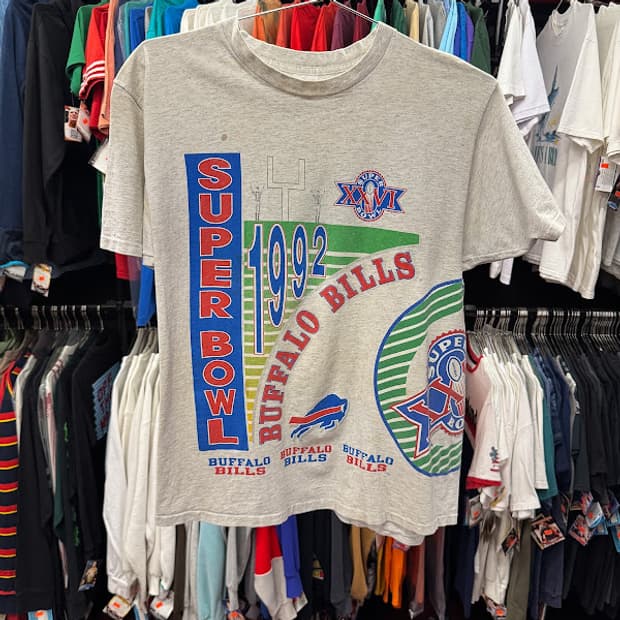 1992년도 빈티지 싱글 스티치 Super Bowl Buffalo 티셔츠
