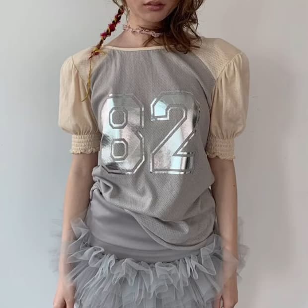 faerie pad shoulder tshirt 샵페어리 패드 숄더 