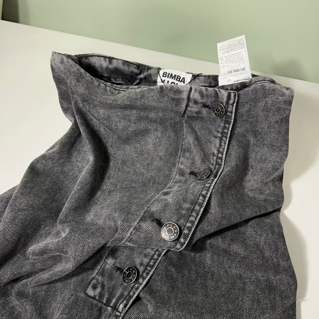 우먼M 36 빔바이롤라 빈티지워시드 A라인 데님스커트