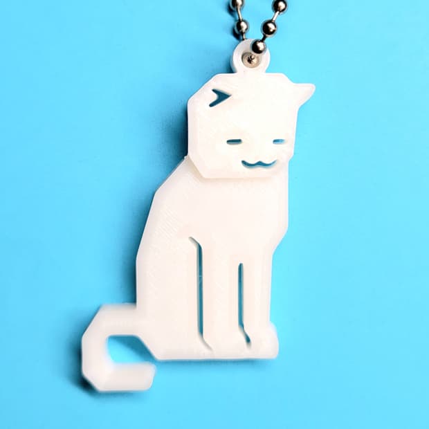 졸린 고양이 키링 키체인