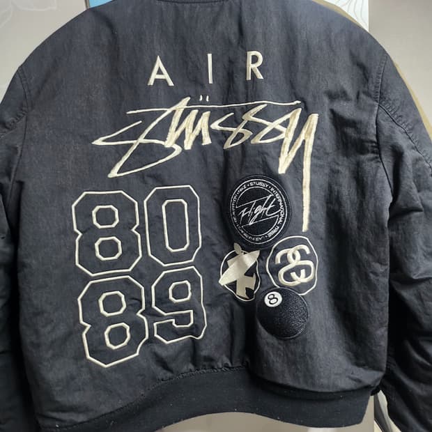 XL 나이키 스투시 리버리블자켓 블랙