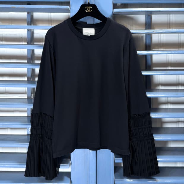 31필립림 플리츠 디테일 티셔츠