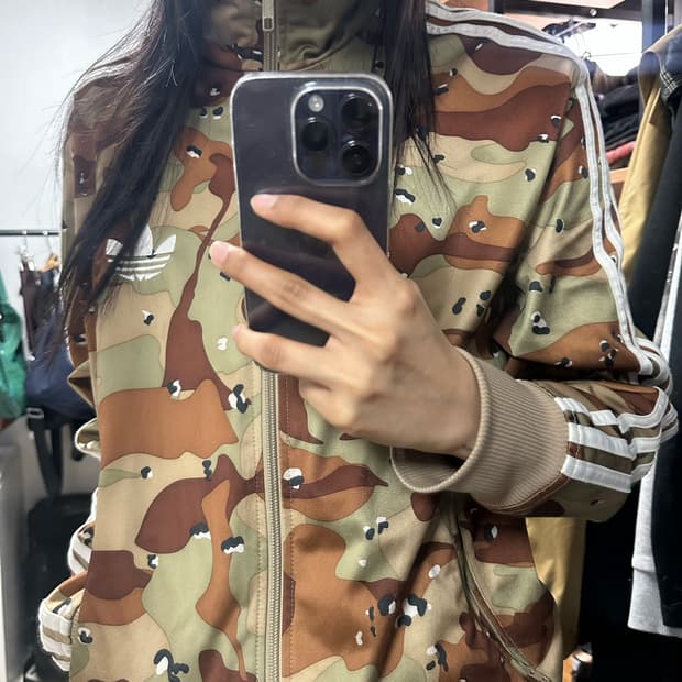 아디다스 파이어버드 밀리터리 카모 트랙탑 져지