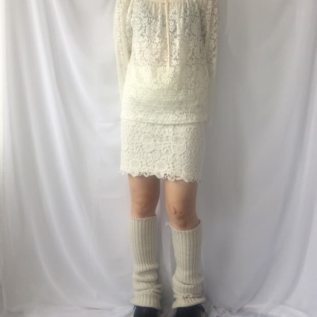 Lace 2way shoulder sleeve