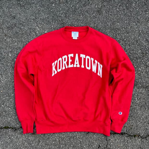 챔피온 리버스위브 Made in USA 코리아타운 스웻셔츠 