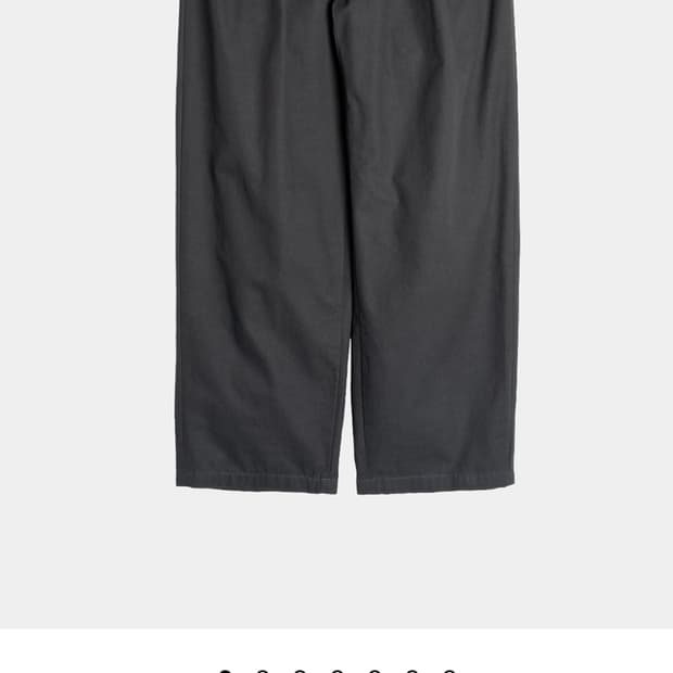 러프사이드 투턱 와이드 팬츠 차콜 2