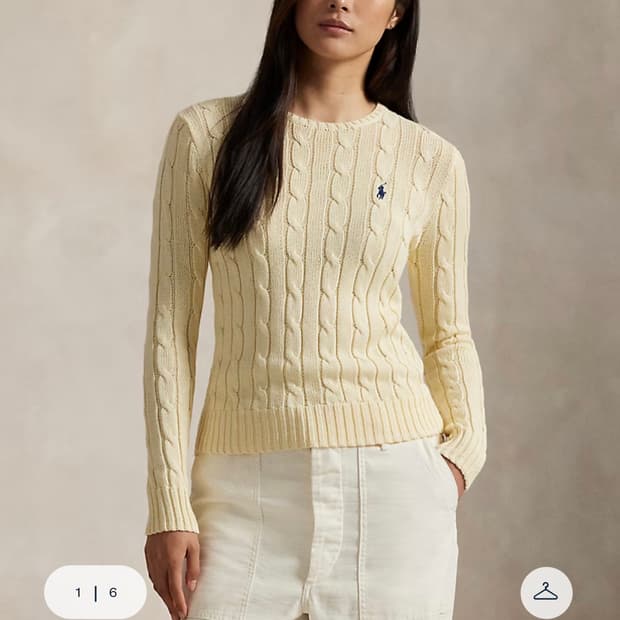 폴로 케이블 니트 s