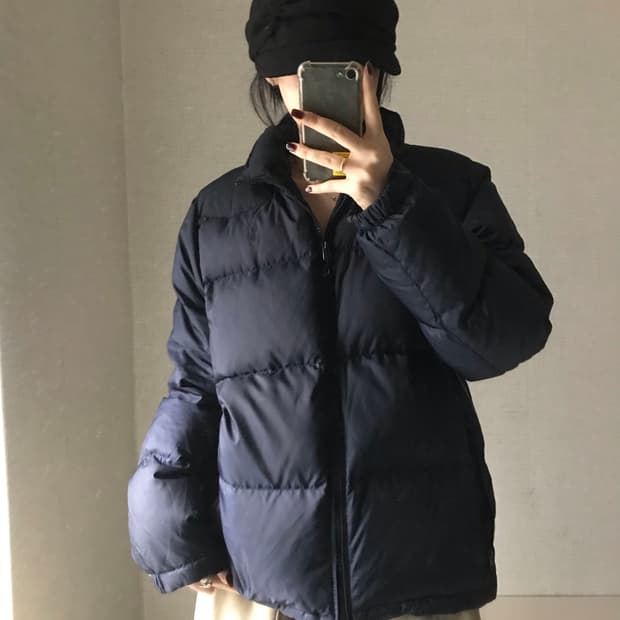폴로 딥네이비 포니 패딩